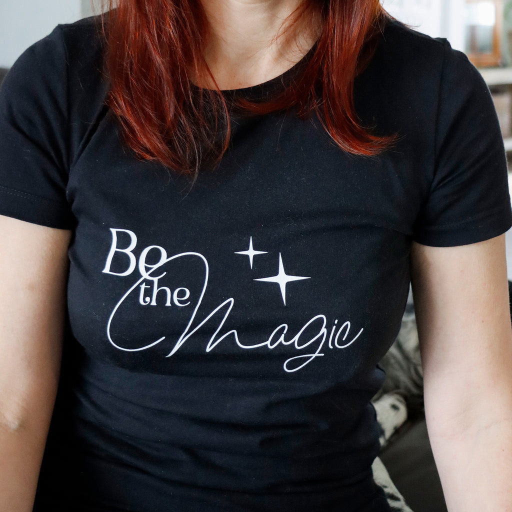 "Be the Magic" Fairy Wings T-Shirt, Front (Detail)