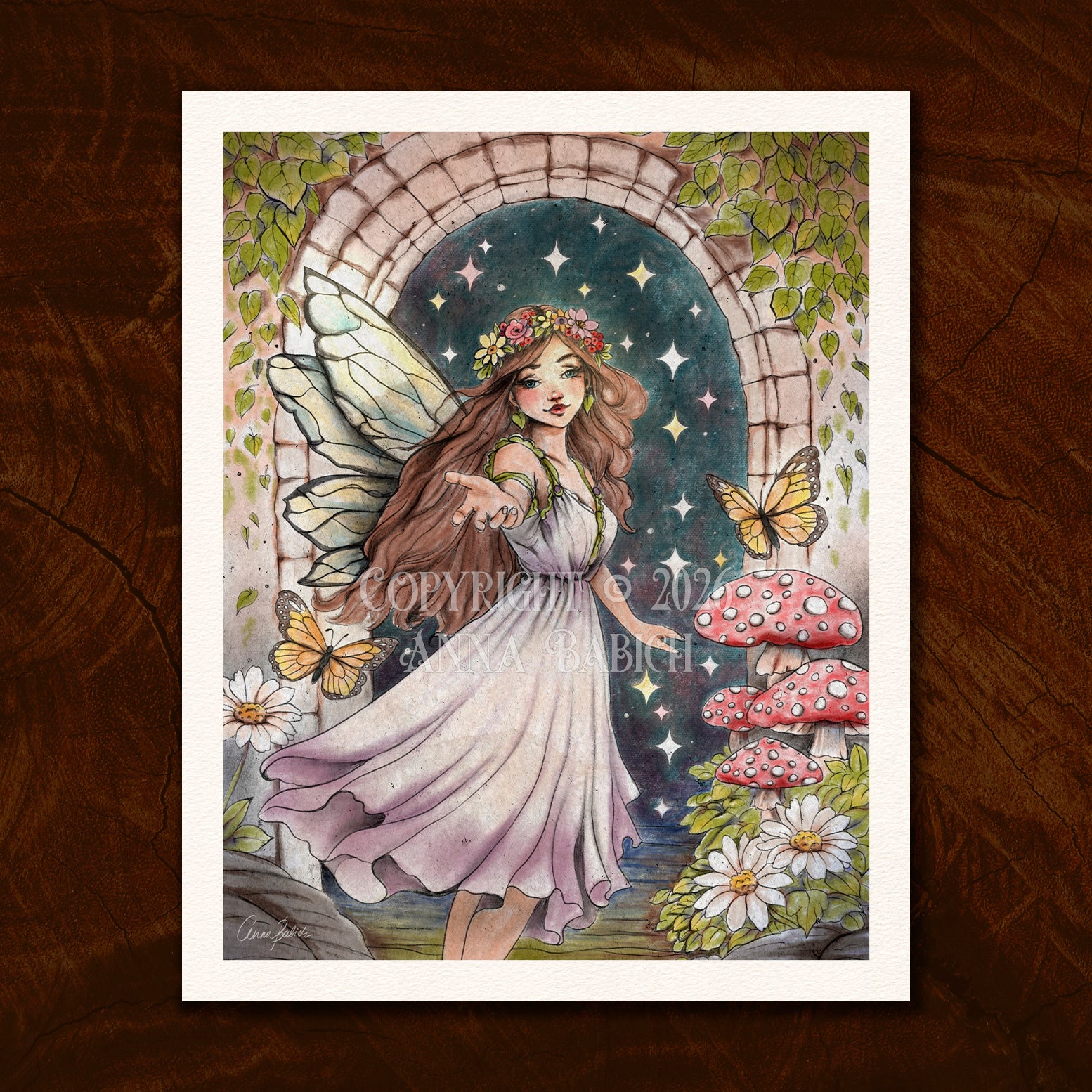 Fairy Art Print "the Invitation" from Our Upcoming Colouring Book