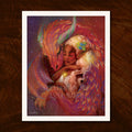 Art Print, 8 x 10, Guardian of the Fae (Oracle of the Magical Fairy Forest), Illustrated by Anna Babich