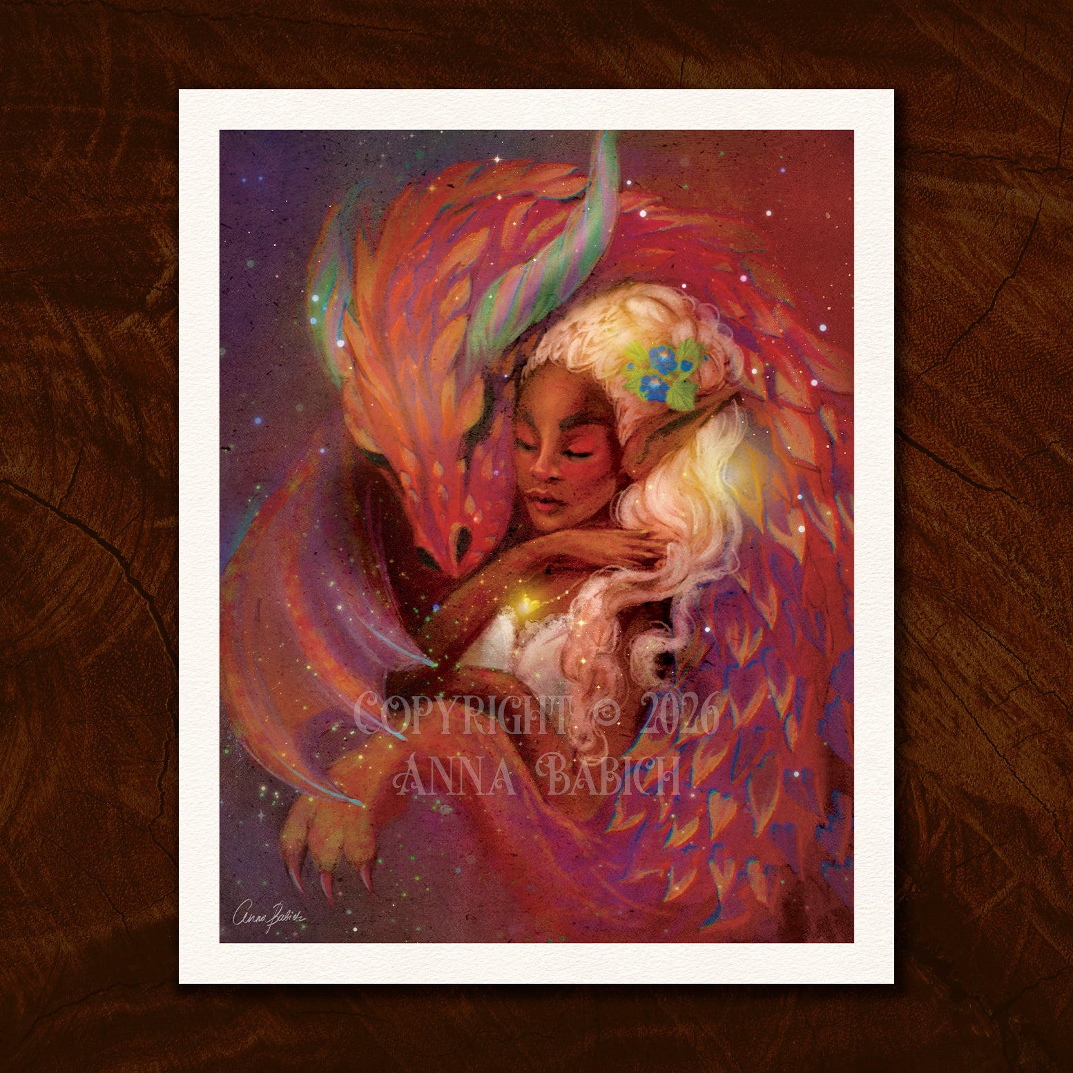 Art Print, 8 x 10, Guardian of the Fae (Oracle of the Magical Fairy Forest), Illustrated by Anna Babich