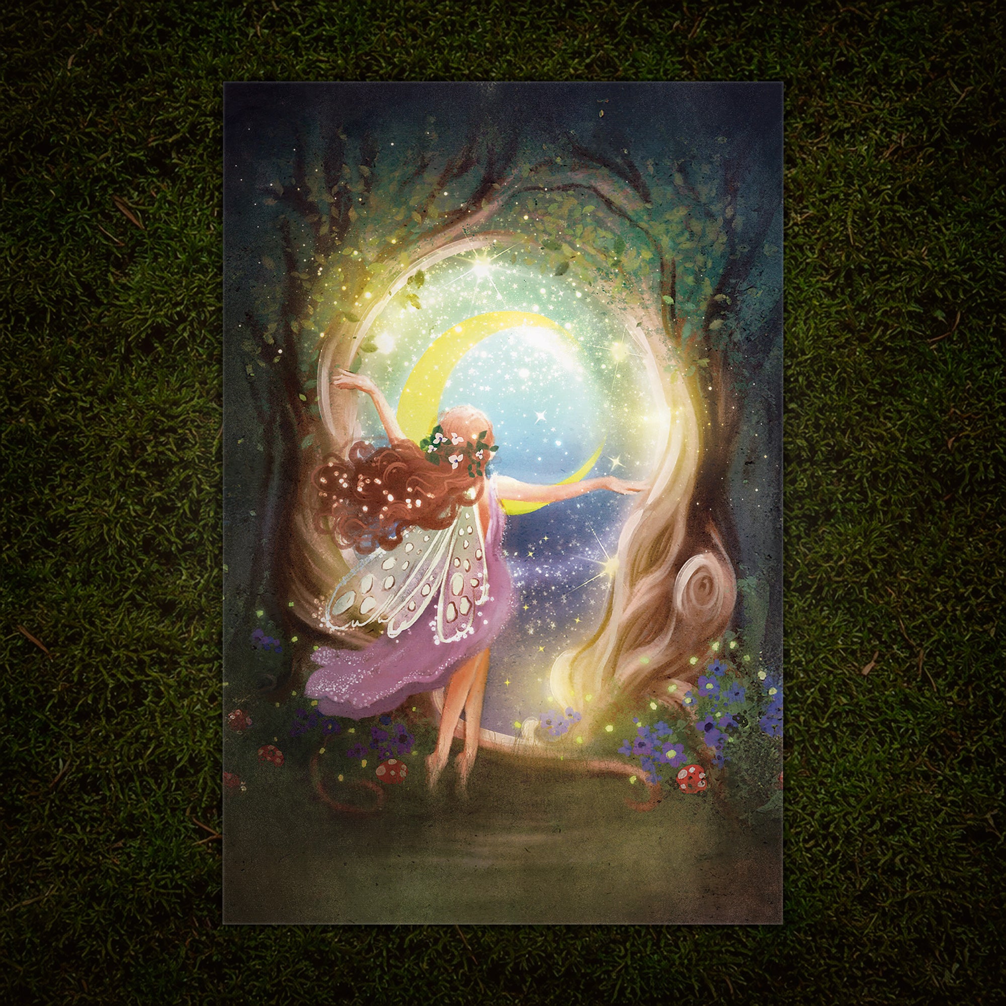 Fairy Greeting Card, Magical Forest (1), 4 x 6 inches
