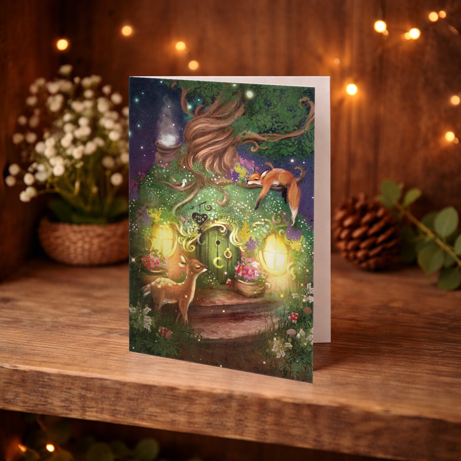 Enchanted Forest Greeting Card, Magical Fairy Forest (4)