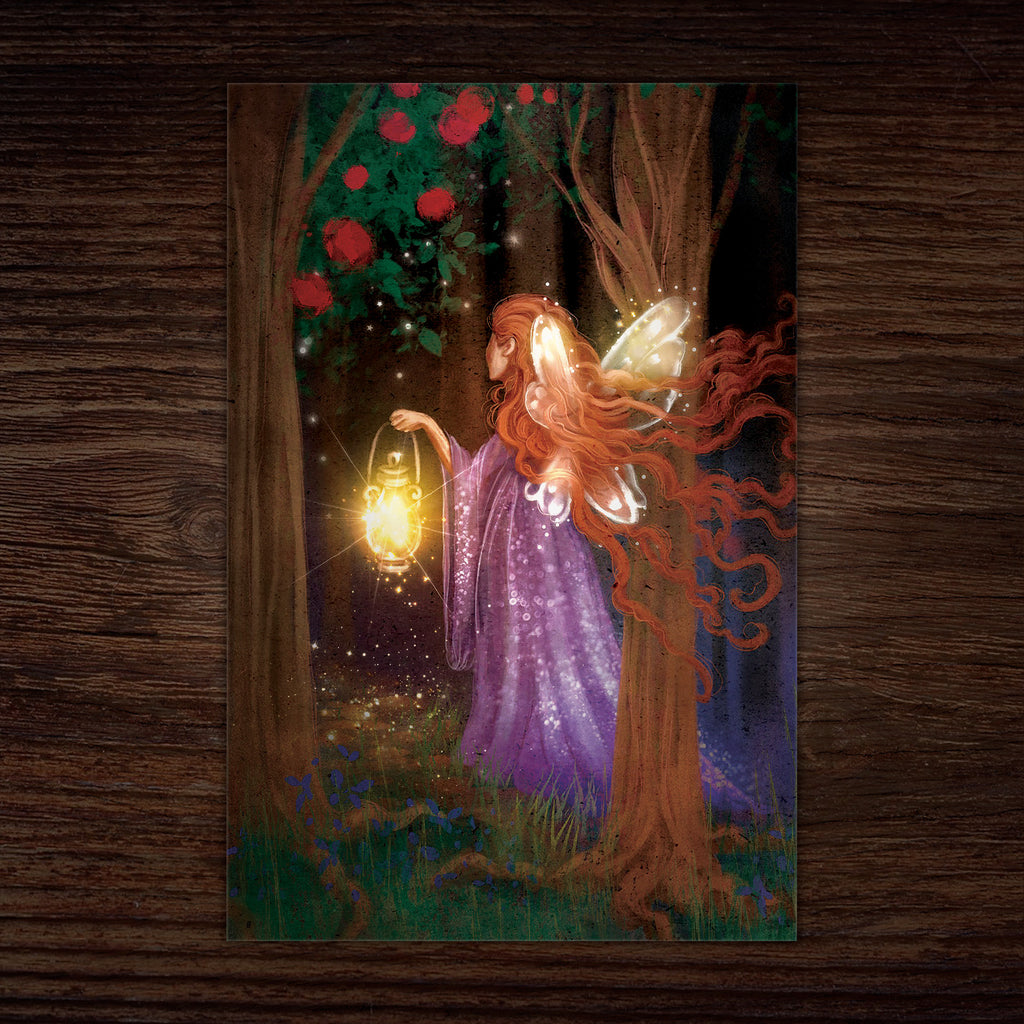 Fairy Greeting Card, Enchanted Forest Magic (19), 4 x 6 inches