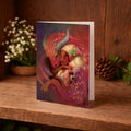 Fairy and Dragon Folded Greeting Card, Enchanted Forest Magic (44)