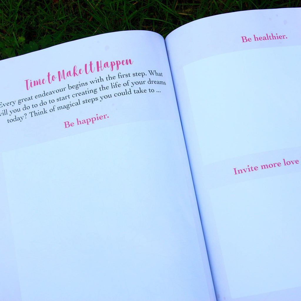 Manifest Your Dream Life Workbook + Journal, sample page (Time to Make It Happen)