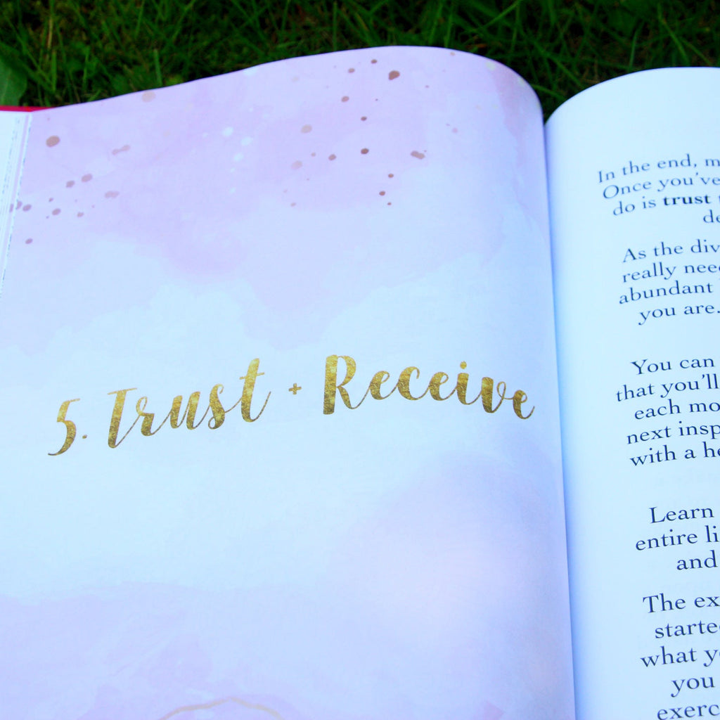 Manifest Your Dream Life Workbook + Journal, chapter 5, Trust + Receive