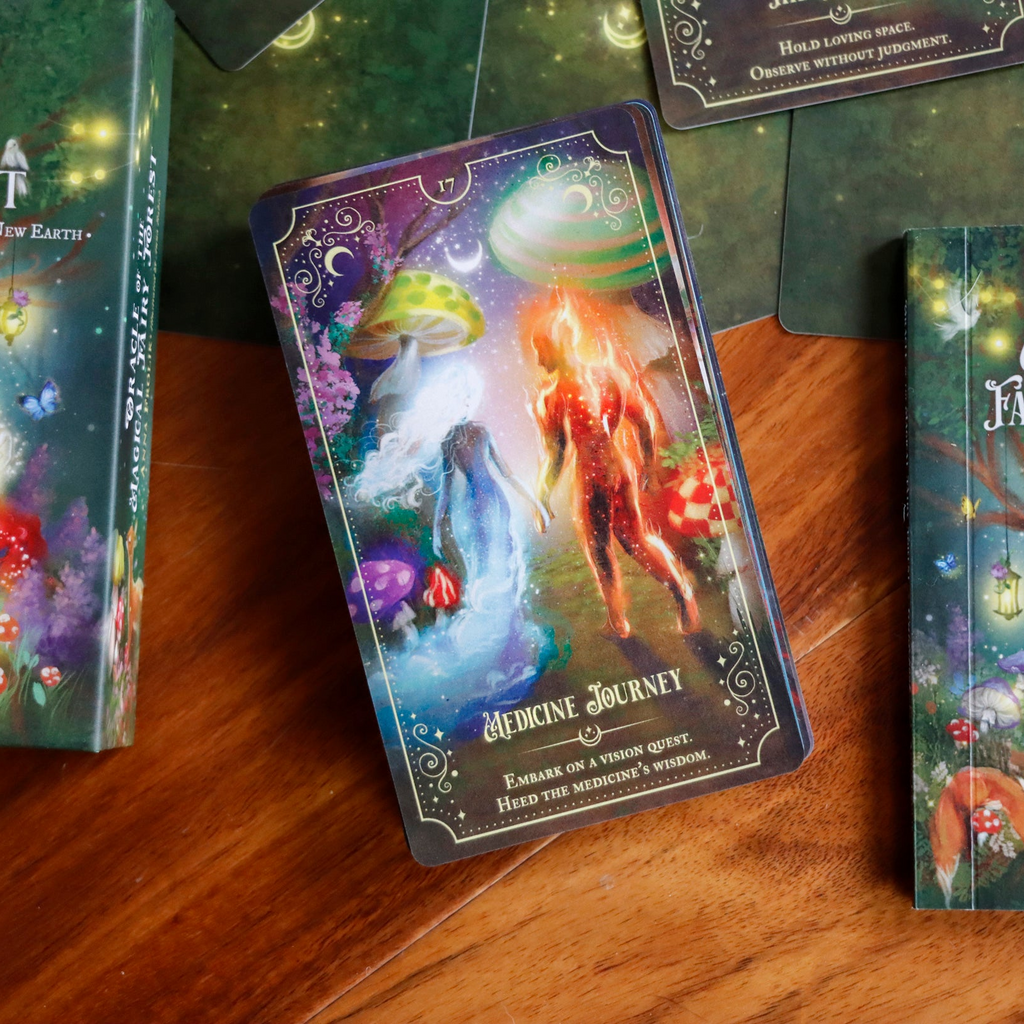 Oracle of the Magical Fairy Forest, Card #17, Medicine Journey