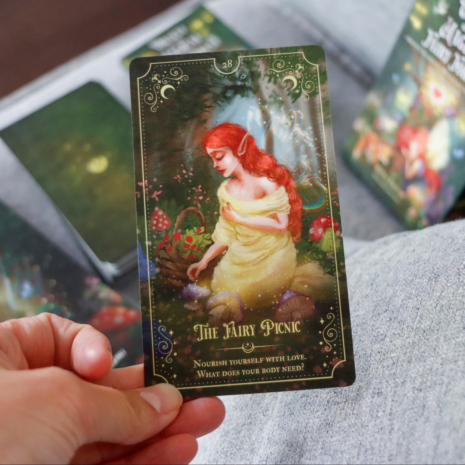 Oracle of the Magical Fairy Forest, Card #28, the Fairy Picnic