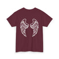 Angel Wings T-Shirt for Men and Women, Maroon (Back)